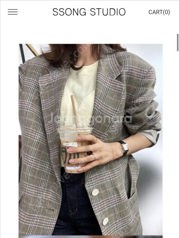 쏭스튜디오 린넨자켓--1