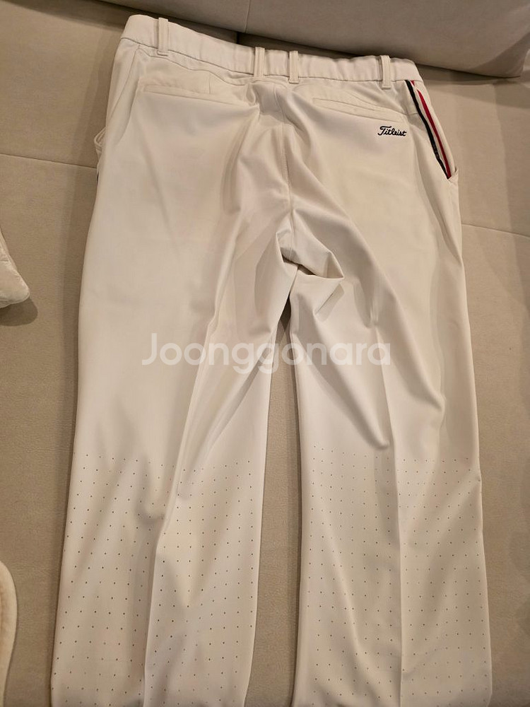(택포)타이틀리스트 남성 골프 바지 화이트 82cm--1