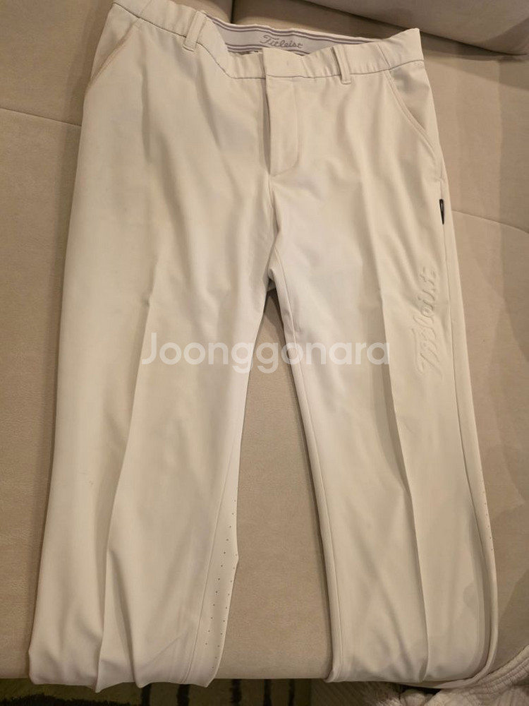 (택포)타이틀리스트 남성 골프 바지 화이트 82cm--0