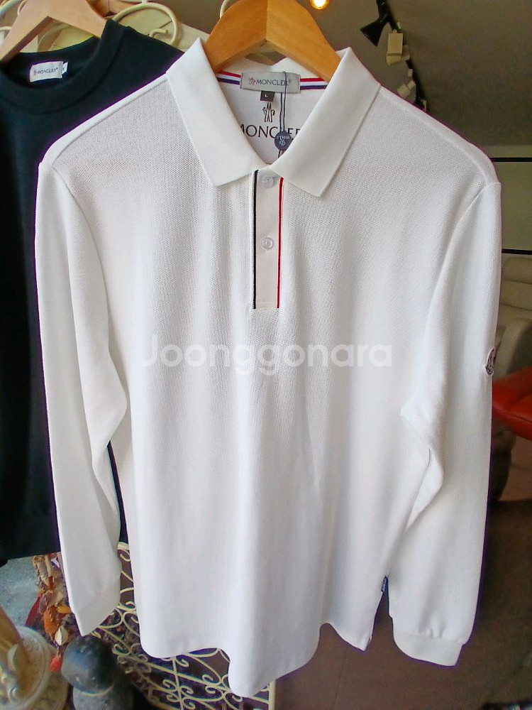 몽클레에 카라 긴팔티셔츠100사이즈--0