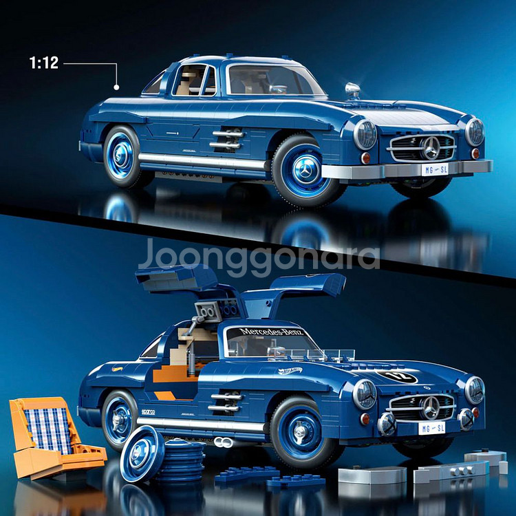 마텔브릭샵 벤츠 300SL 미개봉 (1:12 스케일)--3