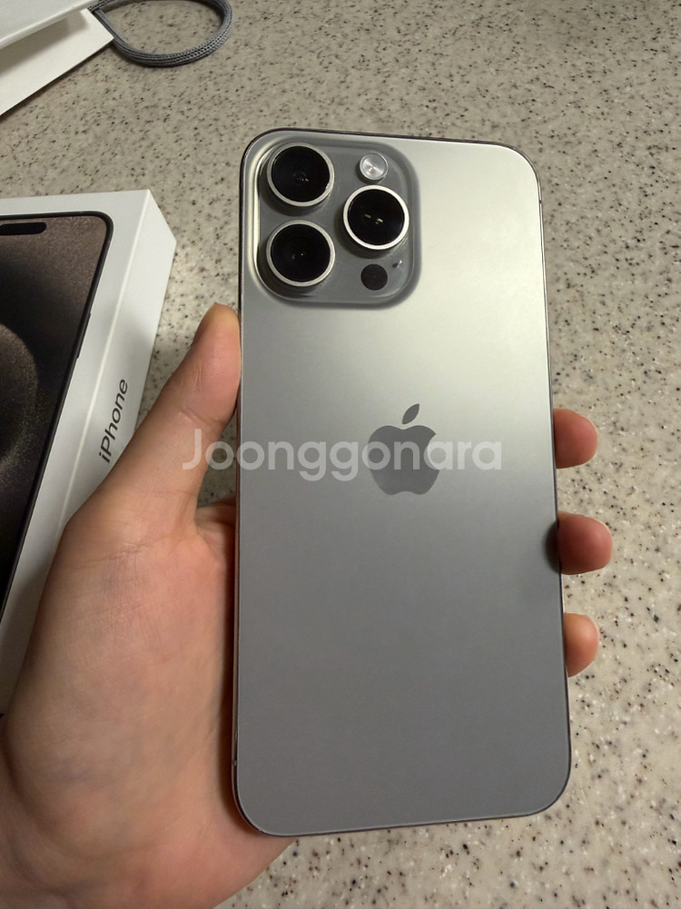 아이폰 15 프로맥스 실버 256GB / 애플케어플러스--10