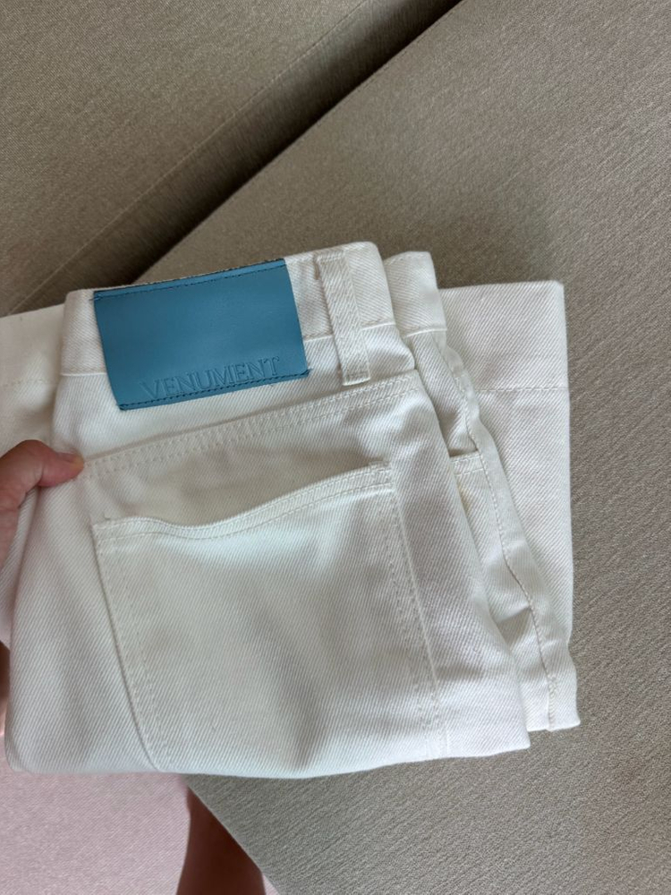 사이즈1 베뉴먼트 데님 화이트 반바지 쇼츠 이미지