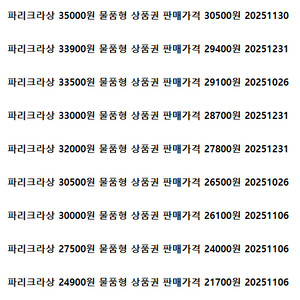 파리크라상 파리바게트 해피콘 배스킨라빈스 던킨 파스쿠찌