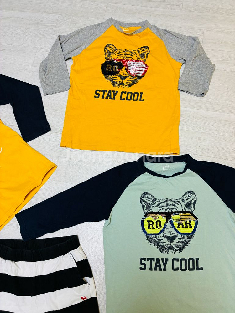 160호 티셔츠 3장 165호 반바지 1장 일괄 판매--2