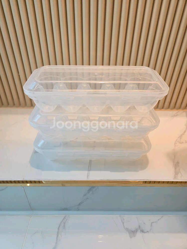 [미사용 새상품] (총 3개) 계란 10구 보관함--2