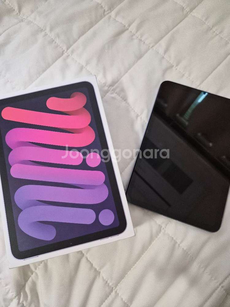 아이패드미니6 셀룰러 64기가 퍼플 풀박스--0