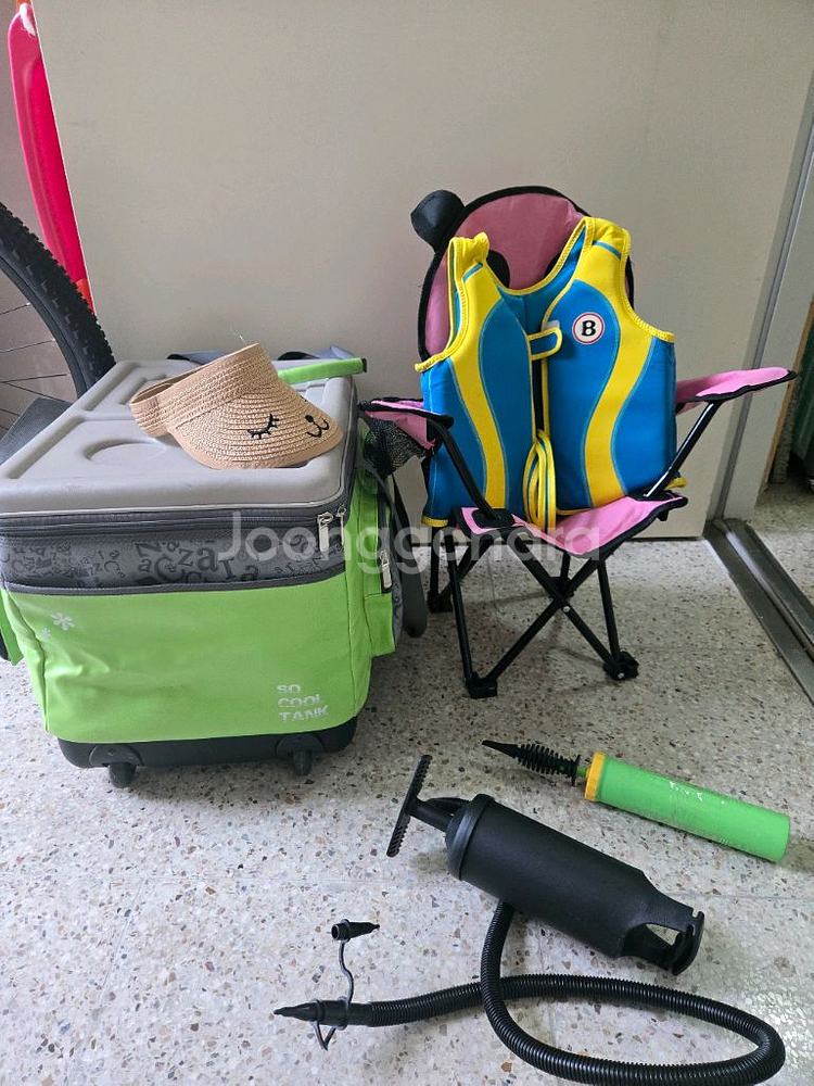 파크론 야외매트 특대형+상어구명조끼 (20~25키로)--1