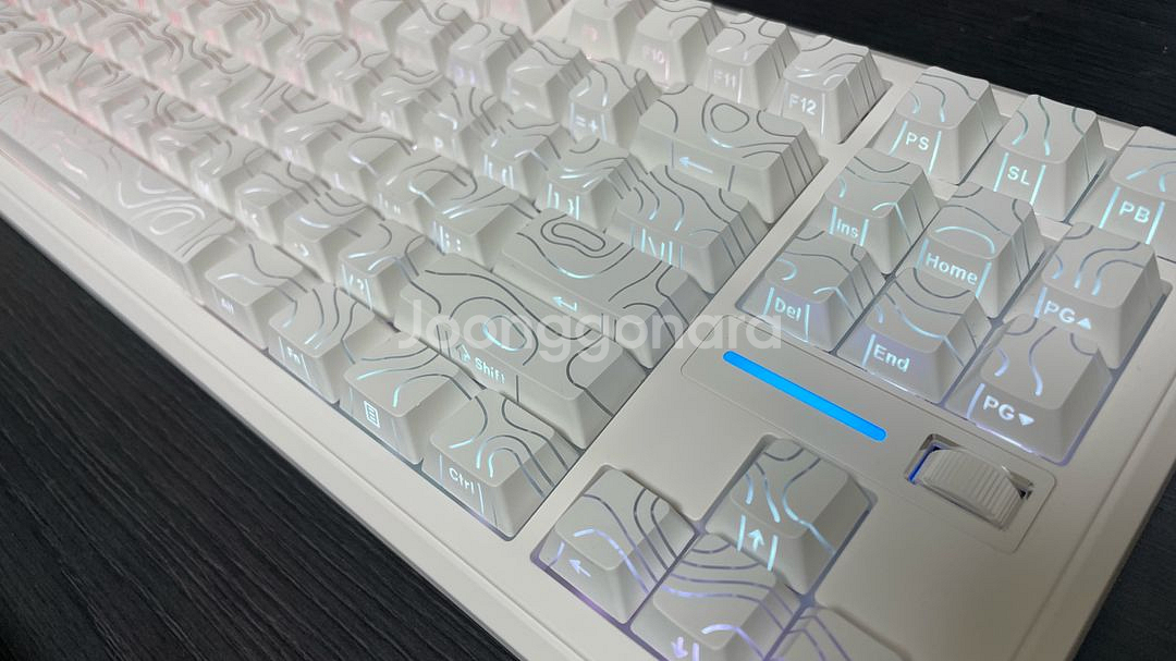 mchose k87s 8k 키보드 화이트 등고선--0