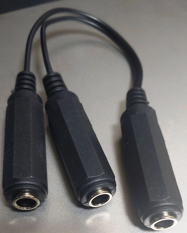 **Y cable 26cm. ts 2개를 하나로 연결 이미지