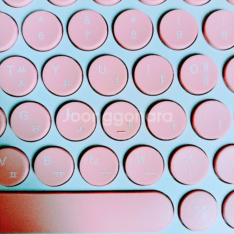 블루투스 무선 분홍 핑크 키보드 38BT--1