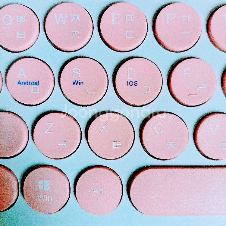 블루투스 무선 분홍 핑크 키보드 38BT--2