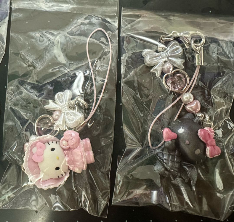 헬로키티 천사악마 스트랩 노바라 로리타 이미지