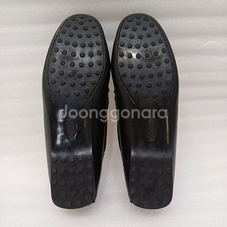 토즈 고미노 리본 드라이빙 슈즈 로퍼 37 블랙 사랑봉--3