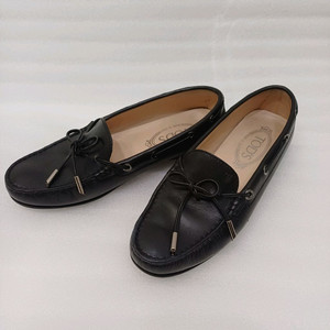 토즈 고미노 리본 드라이빙 슈즈 로퍼 37 블랙 사랑봉