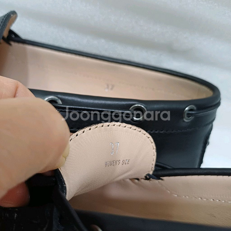 토즈 고미노 리본 드라이빙 슈즈 로퍼 37 블랙 사랑봉--4