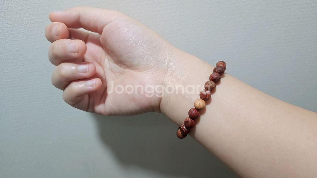 낙산사 홍련암 나무 염주 단주 팔찌--2