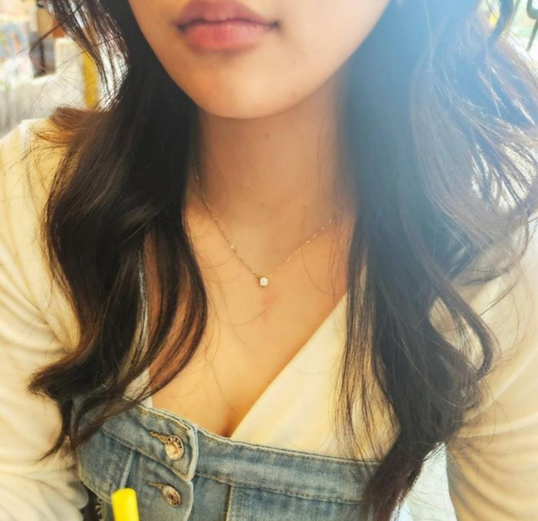 14k랩다이아목걸이 5부다이아 이미지