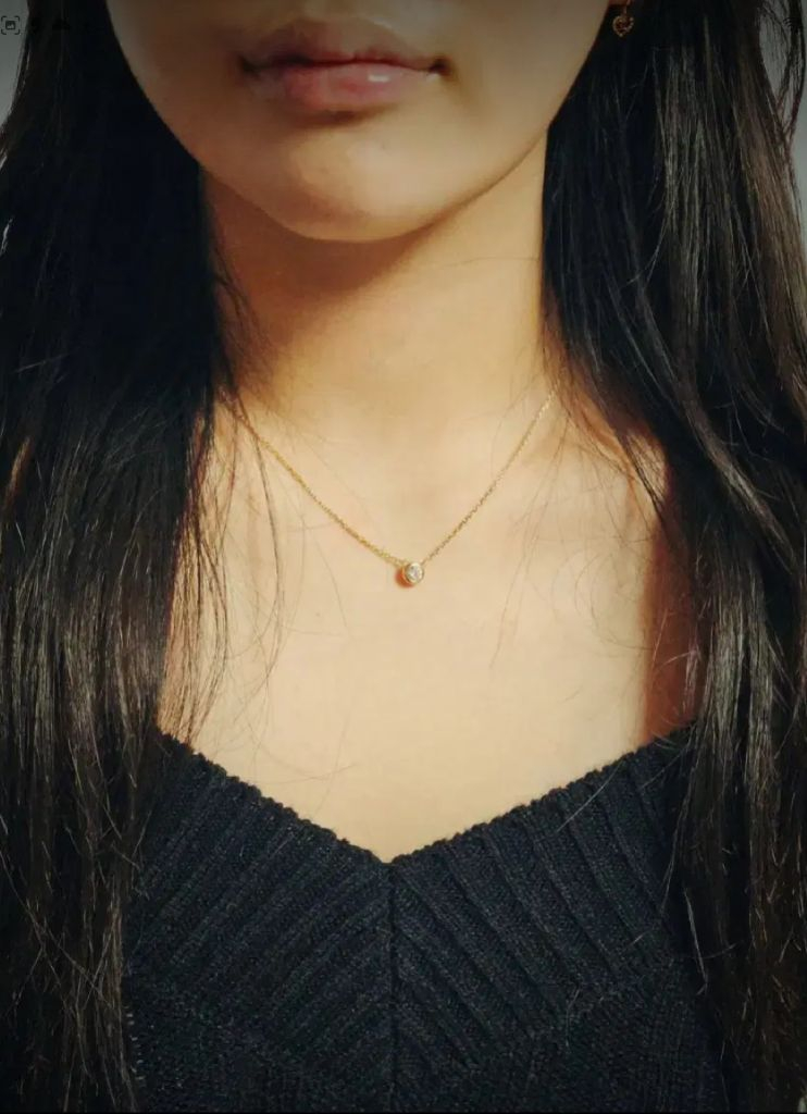 14k랩다이아목걸이 5부다이아 이미지
