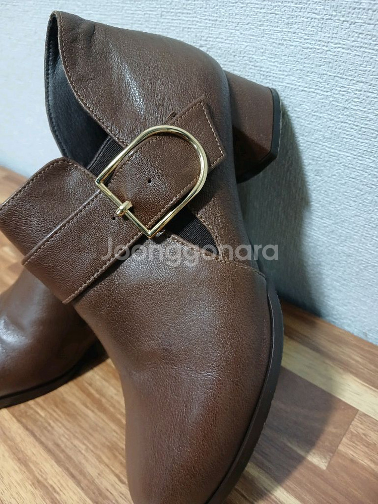 허쉬파피 벨트 장식 앵클 부츠 225--4