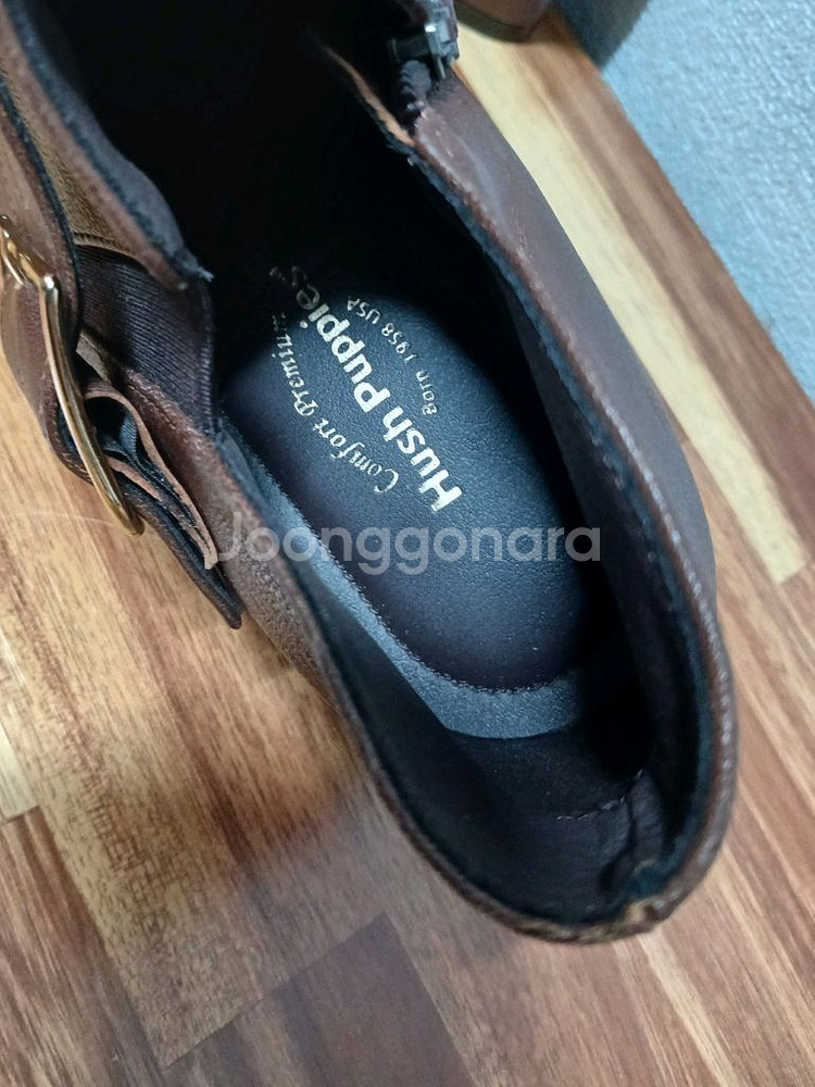 허쉬파피 벨트 장식 앵클 부츠 225--5