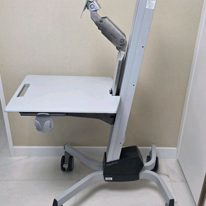 어고트론 높이조절 이동식 모니터 거치대 카트