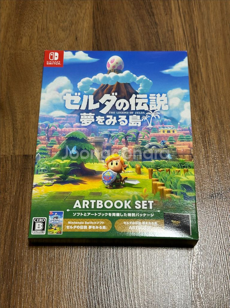 닌텐도 스위치 젤다 꿈꾸는섬 아트북 일본판 게임 칩--0