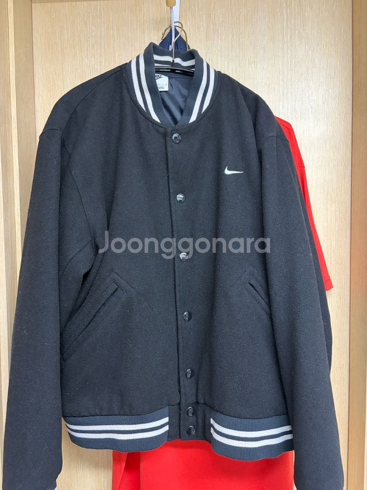 나이키 바시티 자켓 블랙 L--0