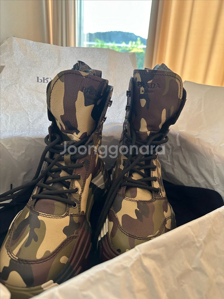 프라다 카모플라쥬 하이탑 스니커즈--0