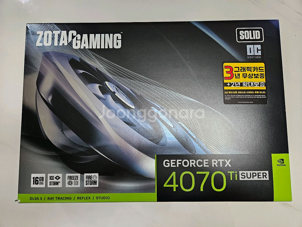 조텍 RTX4070ti SUPER 솔리드 OC 중고--0
