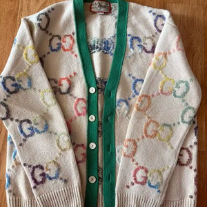 정품 구찌 타이거 가디건 L