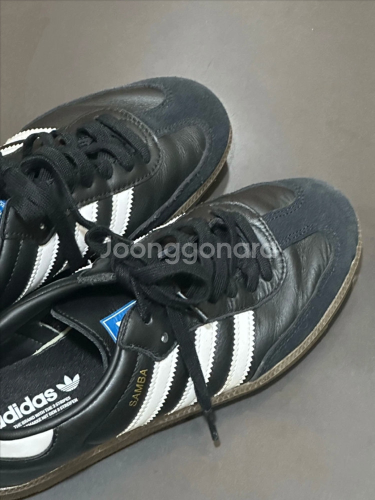 아디다스 삼바 OG 블랙 화이트 검 240--0
