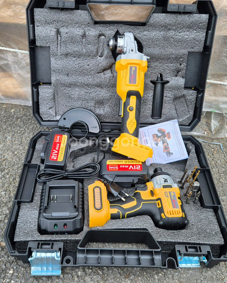 무선전동공구 충전드릴 그라인더날 드릴 공구세트--0