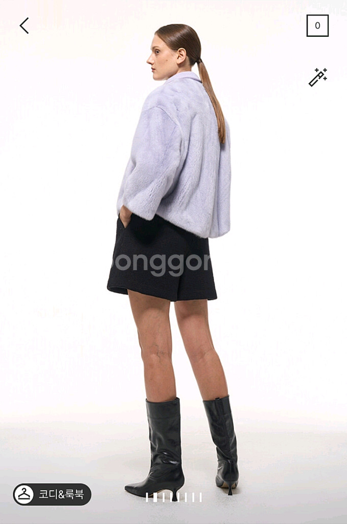 타임 밍크 퍼 재킷 랑방 마인 더캐시미어 시스템--1