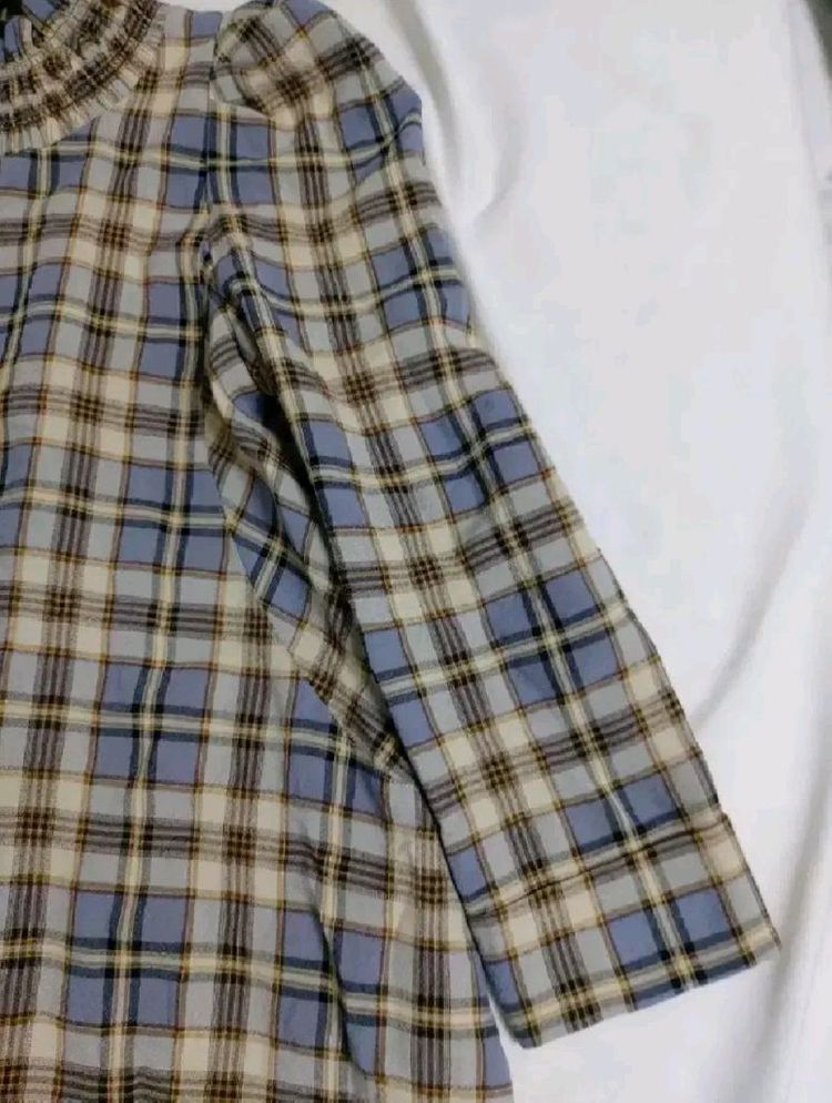 레니본 체크프릴원피스55--1