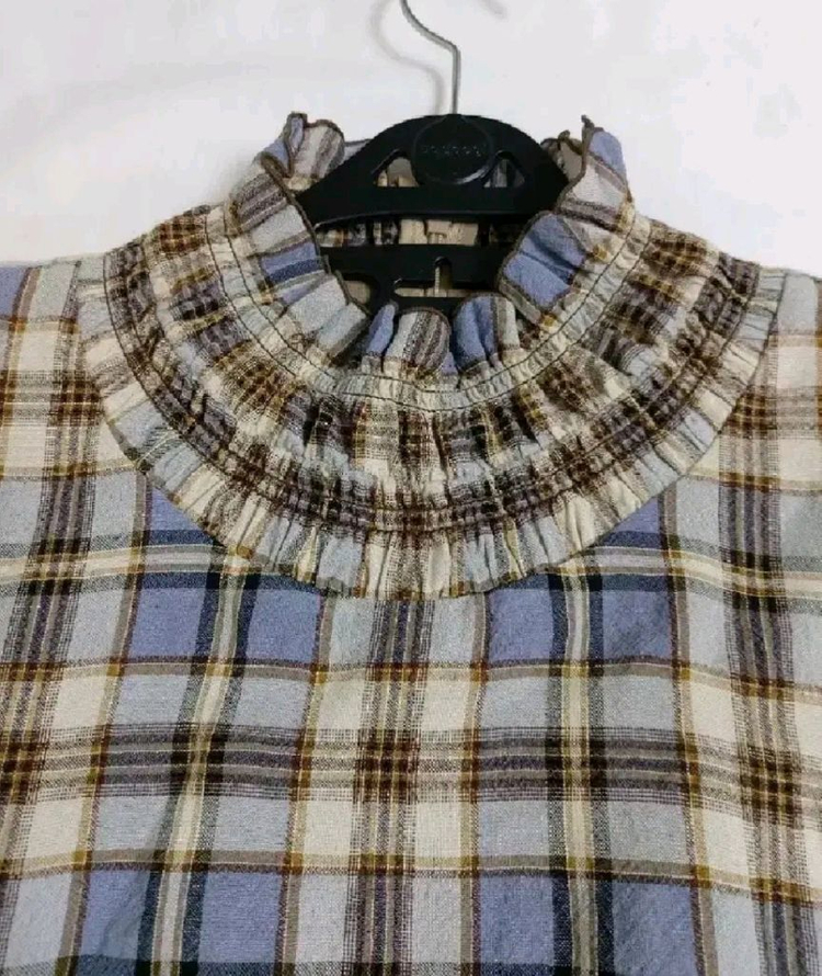 레니본 체크프릴원피스55--2