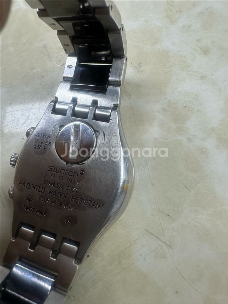 빈티지 스와치 아이러니 크로노그래프 시계 팝니다--6