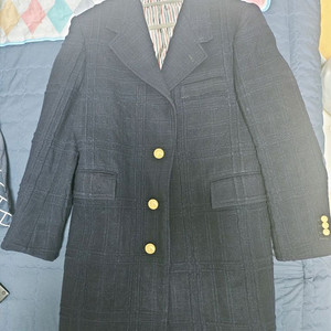 톰브라운 밀라노스티치 금장 코트