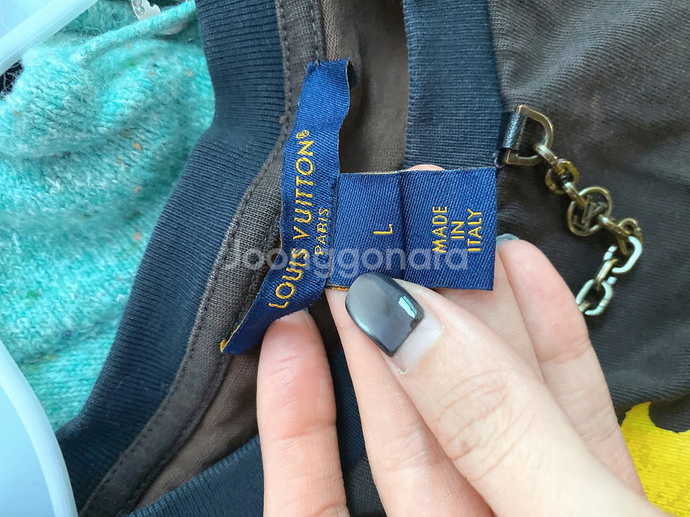 (L)루이비통여자빈티지나염라운드반팔티--4