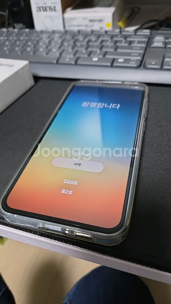 퀀텀5 A55 어썸 아이스블루 S급--0
