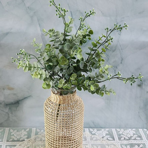 새상품)라지라탄화병 열매 유칼립투스 조화 인테리어소품