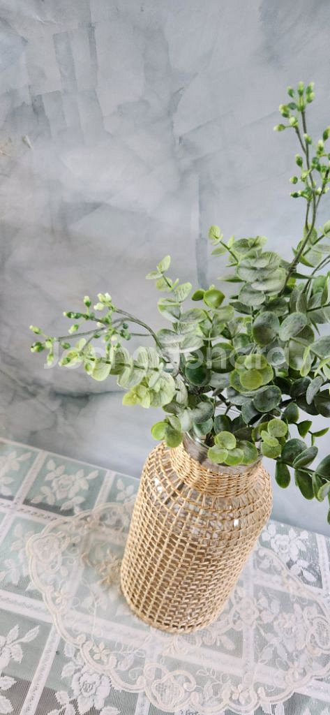 새상품)라지라탄화병 열매 유칼립투스 조화 인테리어소품--1