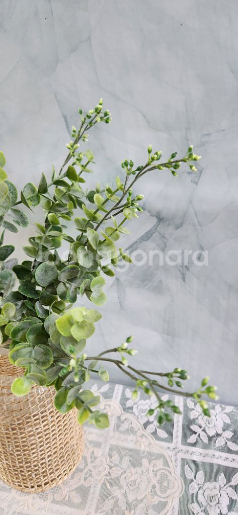 새상품)라지라탄화병 열매 유칼립투스 조화 인테리어소품--4