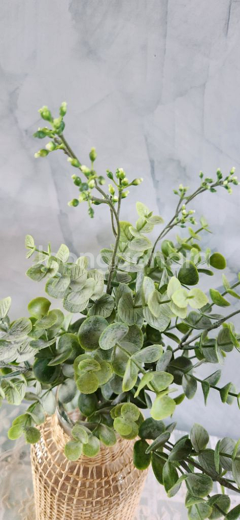 새상품)라지라탄화병 열매 유칼립투스 조화 인테리어소품--6