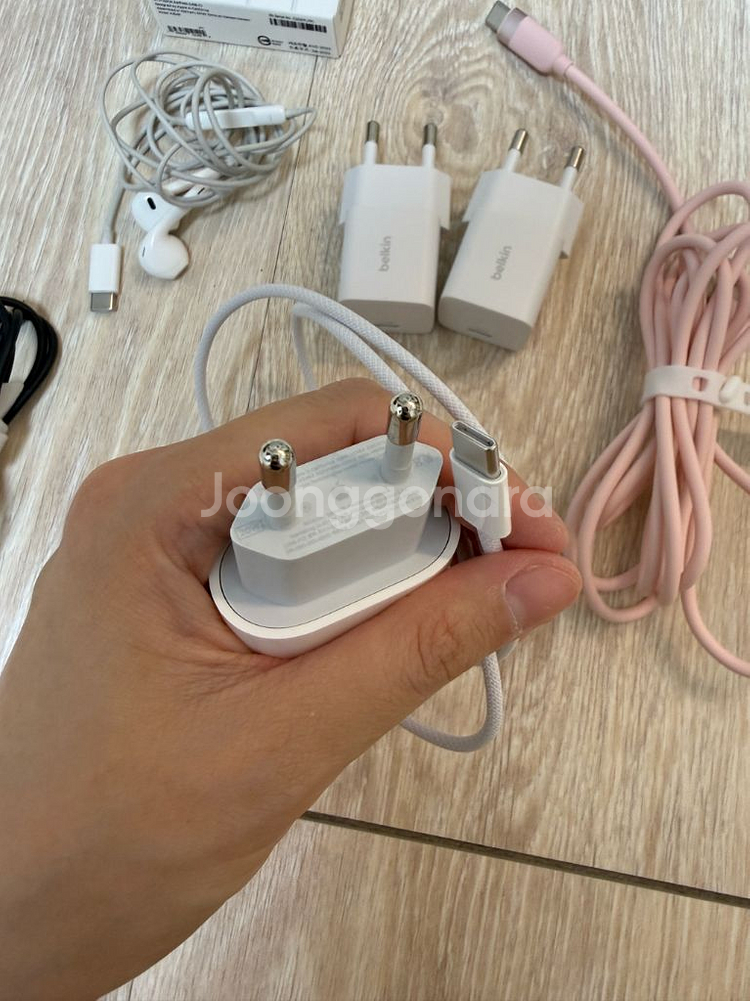 애플 벨킨 삼성 정품충전기 등 충전기 이어폰7종 일괄--3