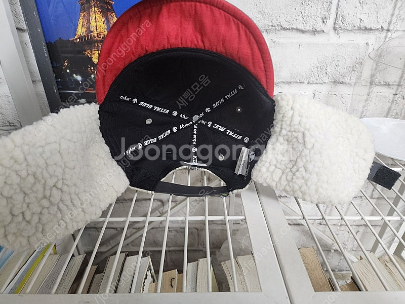 희귀템/ 바이탈블루 숏챙 귀달이 키즈 라이딩 겨울모자--6