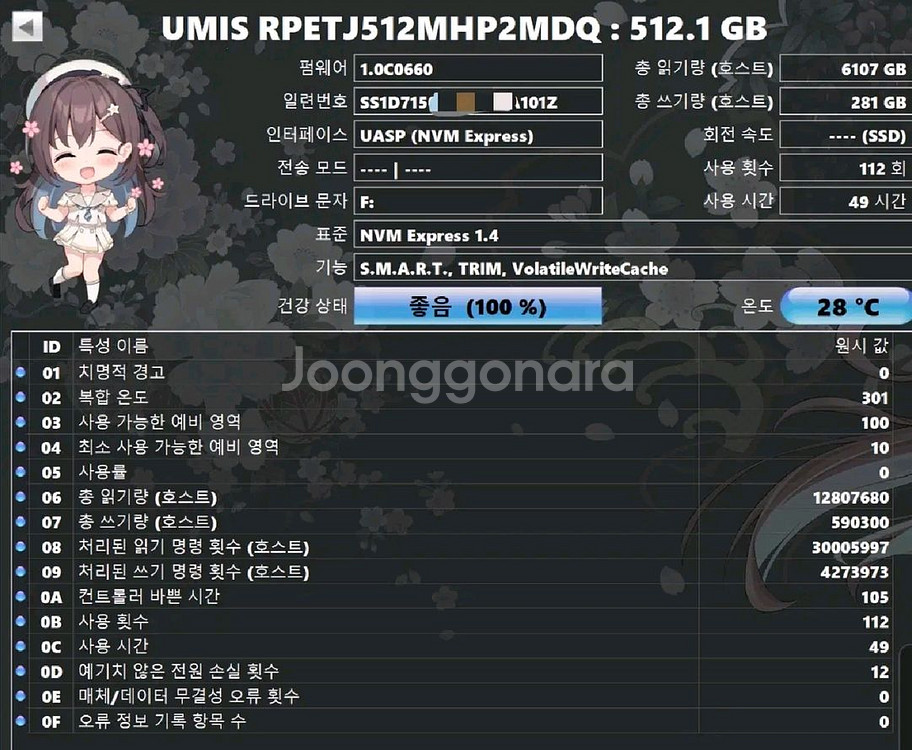 UMIS M.2 NVMe 512GB SSD--1