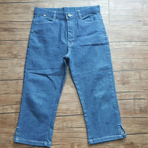 사이즈25 26 7부 청바지 블루진