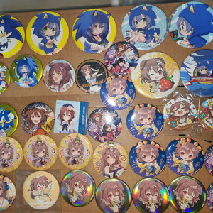홀로라이브 이누가미 코로네 캔뱃지 34개 일괄