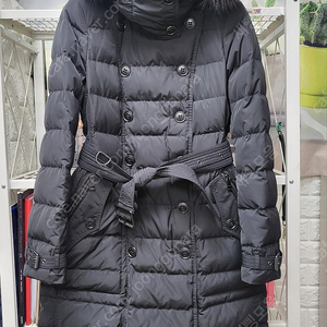 정품/ 버버리 여성 후드 롱패딩 4008387 폭스퍼